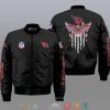 Nfl Arizona Cardinals Eagle Thin Line Flag Bomber Jacket Arizona Cardinals Bomber Jacket