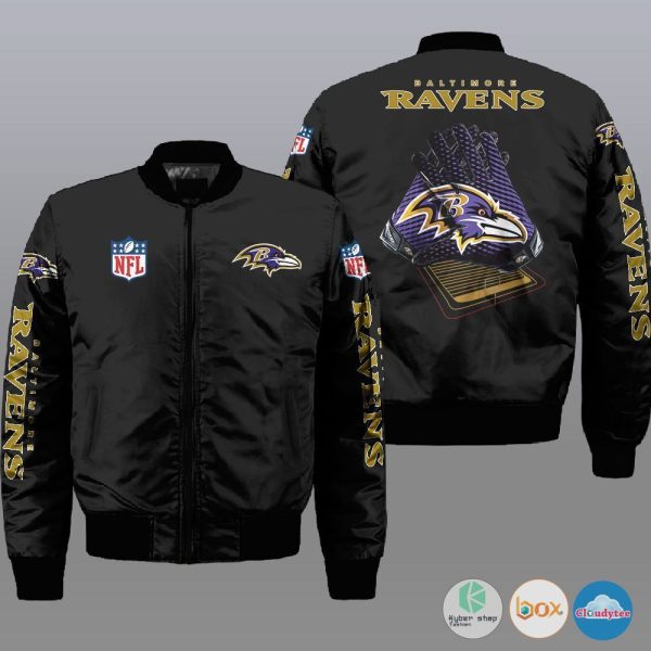 Nfl Baltimore Ravens 3D Bomber Jacket Baltimore Ravens Bomber Jacket