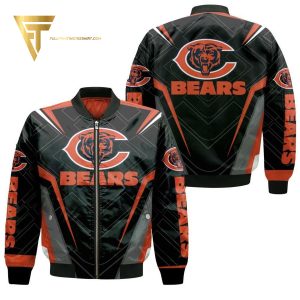 Nfl Chicago Bears Full Print Bomber Jacket Chicago Bears Bomber Jacket