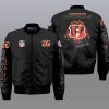 Nfl Cincinnati Bengals 3D Bomber Jacket Cincinnati Bengals Bomber Jacket