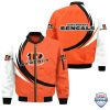 Nfl Cincinnati Bengals Curve Design Bomber Jacket Cincinnati Bengals Bomber Jacket