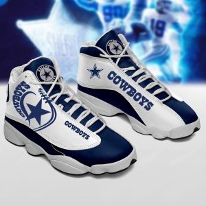 Nfl Dallas Cowboys Blue Air Jordan 13 Sneaker Shoes Dallas Cowboys Air Jordan 13 Shoes