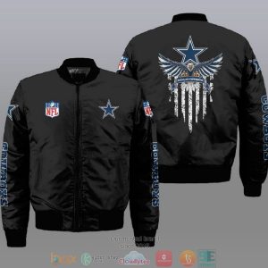 Nfl Dallas Cowboys Eagle Thin Line Flag Bomber Jacket Dallas Cowboys Bomber Jacket