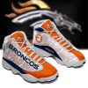 Nfl Denver Broncos Blue Orange Air Jordan 13 Sneaker Shoes Denver Broncos Air Jordan 13 Shoes