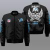 Nfl Detroit Lions Wings Skull 3D Bomber Jacket Detroit Lions Bomber Jacket