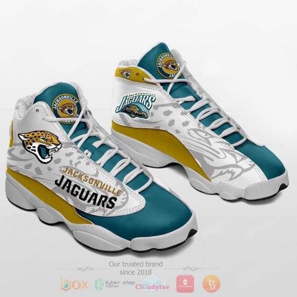 Nfl Jacksonville Jaguars Blue White Air Jordan 13 Shoes Jacksonville Jaguars Air Jordan 13 Shoes