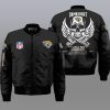 Nfl Jacksonville Jaguars Wings Skull 3D Bomber Jacket Jacksonville Jaguars Bomber Jacket