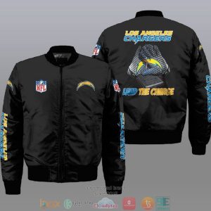 Nfl Los Angeles Chargers Led The Charge Bomber Jacket Los Angeles Chargers Bomber Jacket