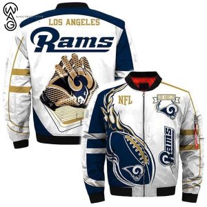 Nfl Los Angeles Rams All Over Printed Bomber Jacket Los Angeles Rams Bomber Jacket