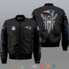 Nfl New England Patriots Eagle Thin Line Flag Bomber Jacket New England Patriots Bomber Jacket