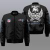 Nfl New England Patriots Wings Skull 3D Bomber Jacket New England Patriots Bomber Jacket