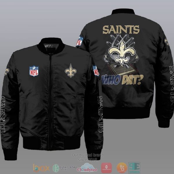 Nfl New Orleans Saint Who Dat Bomber Jacket New Orleans Saint Bomber Jacket