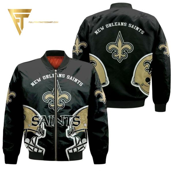 Nfl New Orleans Saints Full Printing Bomber Jacket New Orleans Saints Bomber Jacket
