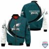 Nfl Philadelphia Eagles Curve Design Bomber Jacket Philadelphia Eagles Bomber Jacket