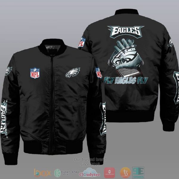 Nfl Philadelphia Eagles Fly Eagles Fly Bomber Jacket Philadelphia Eagles Bomber Jacket