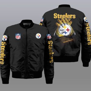 Nfl Pittsburgh Steelers 3D Bomber Jacket Pittsburgh Steelers Bomber Jacket