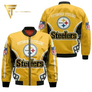 Nfl Pittsburgh Steelers Full Print Bomber Jacket Pittsburgh Steelers Bomber Jacket