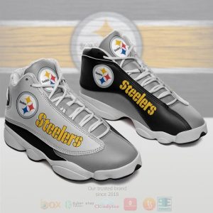 Nfl Pittsburgh Steelers Grey Air Jordan 13 Shoes Pittsburgh Steelers Air Jordan 13 Shoes