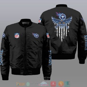 Nfl Tennessee Titans Eagle Thin Line Flag Bomber Jacket Tennessee Titans Bomber Jacket
