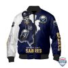 Nhl Buffalo Sabres Death Skull Bomber Jacket Buffalo Sabres Bomber Jacket