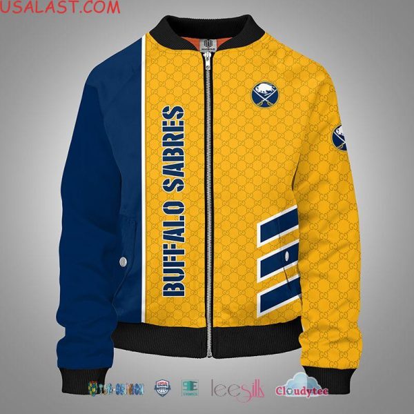 Nhl Buffalo Sabres Gucci 3D Bomber Jacket Buffalo Sabres Bomber Jacket