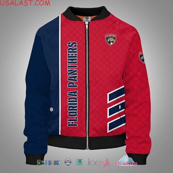 Nhl Florida Panthers Gucci 3D Bomber Jacket Florida Panthers Bomber Jacket