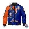 Nhl New York Islanders Death Skull Bomber Jacket New York Islanders Bomber Jacket