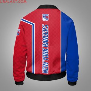 Nhl New York Rangers Gucci 3D Bomber Jacket New York Rangers Bomber Jacket