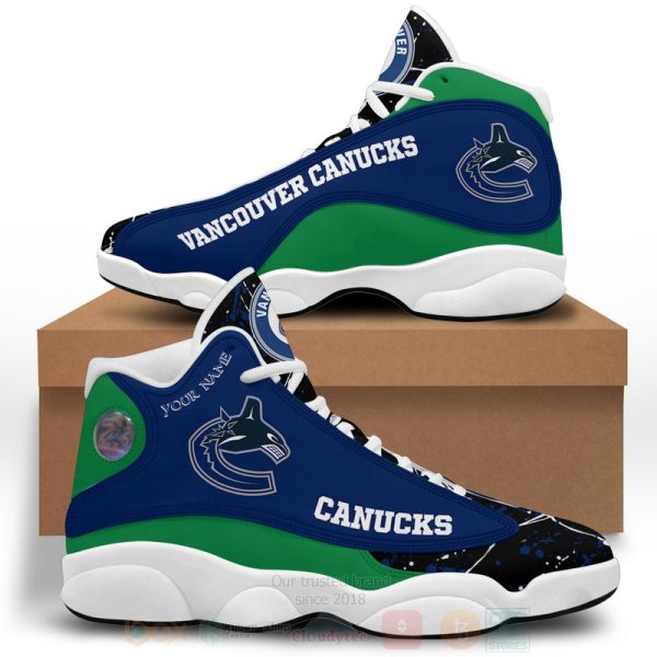 Nhl Vancouver Canucks Personalized Air Jordan 13 Shoes Vancouver Canucks Air Jordan 13 Shoes