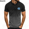 North Carolina Tar Heels Football Men Gradient Polo Shirt Football Team Polo Shirts