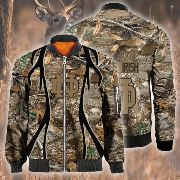 Notre Dame Fighting Irish Hunting Bomber Jacket Notre Dame Fighting Irish Bomber Jacket