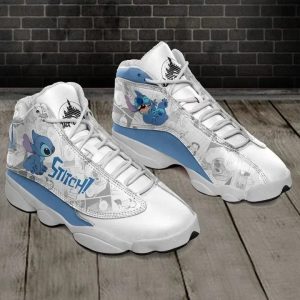 Ohana Lilo N Stitch Tennis Ver18 Air Jordan 13 Sneaker Shoes Lilo And Stitch Air Jordan 13 Shoes