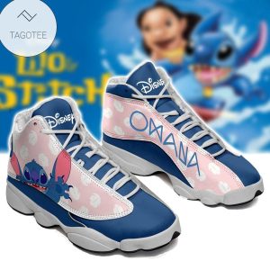 Ohana Lilo Stitch Sneakers Air Jordan 13 Shoes Lilo And Stitch Air Jordan 13 Shoes