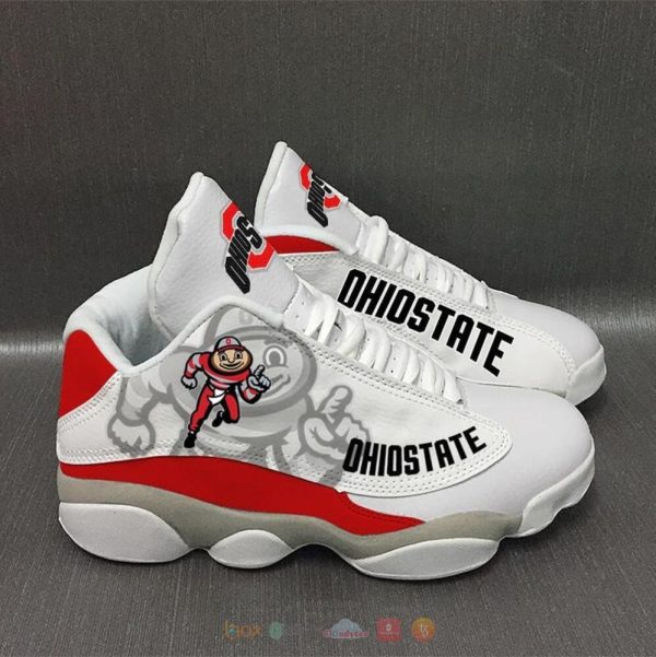Ohio State Buckeyes White Air Jordan 13 Shoes Ohio State Buckeyes Air Jordan 13 Shoes