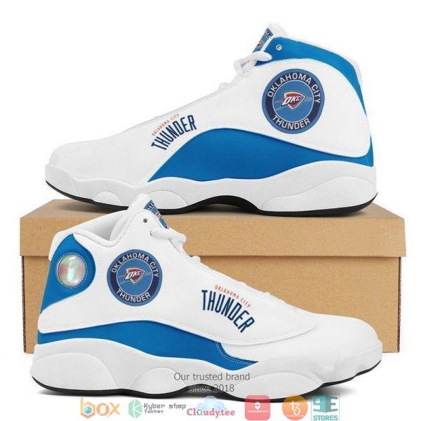 Oklahoma City Thunder Nba Football Team Air Jordan 13 Sneaker Shoes Oklahoma City Thunder Air Jordan 13 Shoes