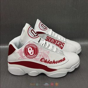 Oklahoma Sooners White Red Air Jordan 13 Shoes Oklahoma Sooners Air Jordan 13 Shoes