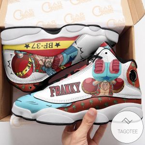 One Piece Franky Sneakers Custom Anime Air Jordan 13 Shoes One Piece Air Jordan 13 Shoes