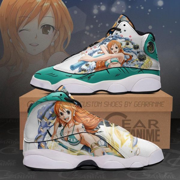 One Piece Nami Anime Air Jordan 13 Shoes One Piece Air Jordan 13 Shoes