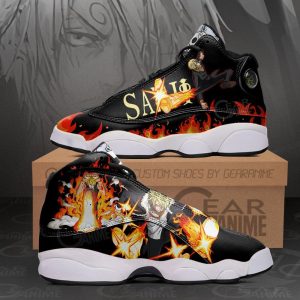 One Piece Sanji Diable Jambe Air Jordan 13 Sneaker Shoes One Piece Air Jordan 13 Shoes