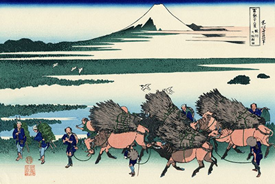Ono Shinden in the Suruga Province Hokusai
