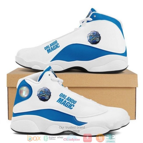 Orlando Magic Nba Football Team Big Logo 36 Gift Air Jordan 13 Sneaker Shoes Orlando Magic Air Jordan 13 Shoes