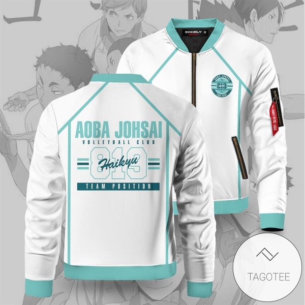 Personalized 819 Aoba Johsai Bomber Jacket 2 Haikyuu Bomber Jacket