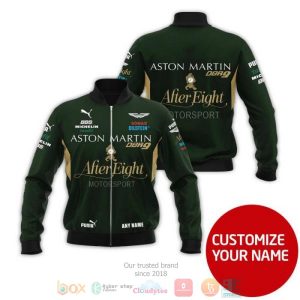 Personalized Aftereight Motorsport Aston Martin Custom Bomber Jacket Formula 1 Bomber Jacket