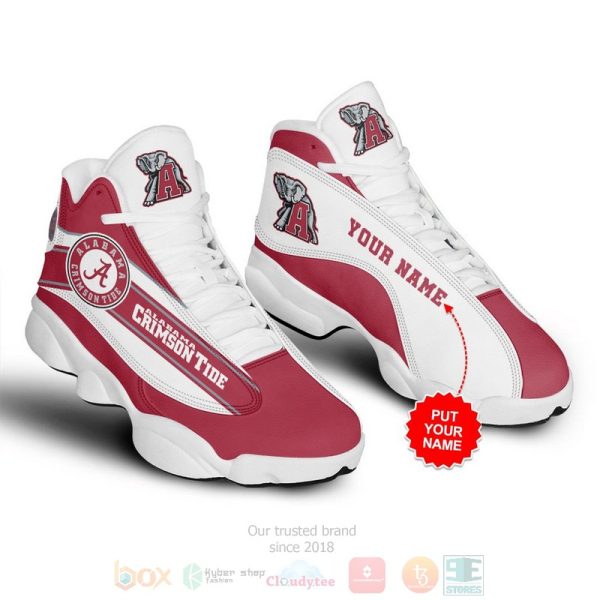 Personalized Alabama Crimson Tide Ncaa Custom Air Jordan 13 Shoes Alabama Crimson Tide Air Jordan 13 Shoes