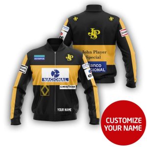 Personalized Banco Nacional Olympus John Player Special Custom Bomber Jacket Personalized Bomber Jacket