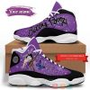 Personalized Betty Boop Cartoon Custom Purple Air Jordan 13 Shoes Betty Boop Air Jordan 13 Shoes