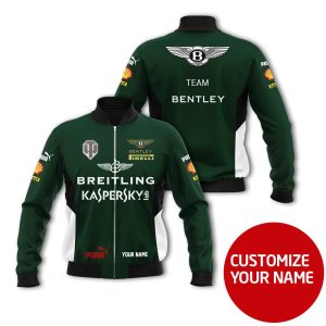 Personalized Breitling Kaspersky Bentley Custom Bomber Jacket Personalized Bomber Jacket