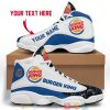Personalized Burger King Color Plash Air Jordan 13 Sneaker Shoes Burger King Air Jordan 13 Shoes