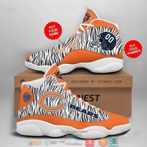 Personalized Chicago Bears Nfl Football Air Jordan 13 Sneaker Shoes Chicago Bears Air Jordan 13 Shoes