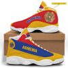 Personalized Coat Of Arms Of Armenia Custom Air Jordan 13 Shoes Coat Of Arms Air Jordan 13 Shoes